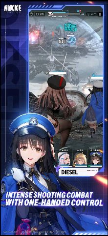 NIKKE Core A INTENSE SHOOTING COMBAT WITH ONE-HANDED CONTROL