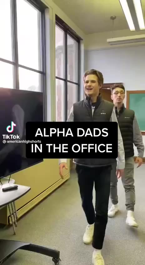 TikTok ALPHA DADS americanhighshorts IN THE OFFICE 7