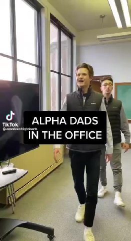 TikTok ALPHA DADS americanhighshorts IN THE OFFICE 7