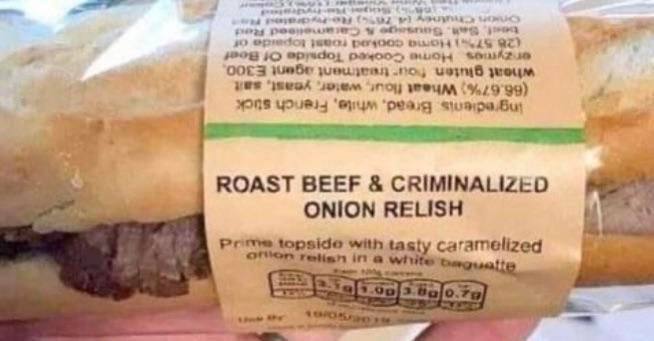 у a №218 ROAST BEEF CRIMINALIZED ONION RELISH Proms topside with tasty caramelized пач its att