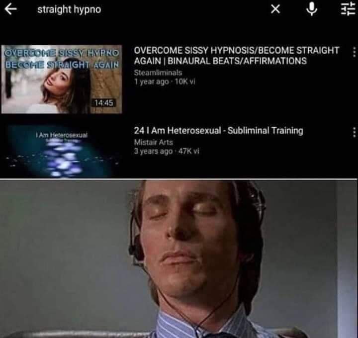 hypno OVERCOME SISSY HYPNOSIS/BECOME STRAIGHT ВЕСЫ AGAIN BINAURAL BEATS/AFFIRMATIONS 1 year ago 1445 241 Heterosexual Subliminal Training Arts 3 years ago у