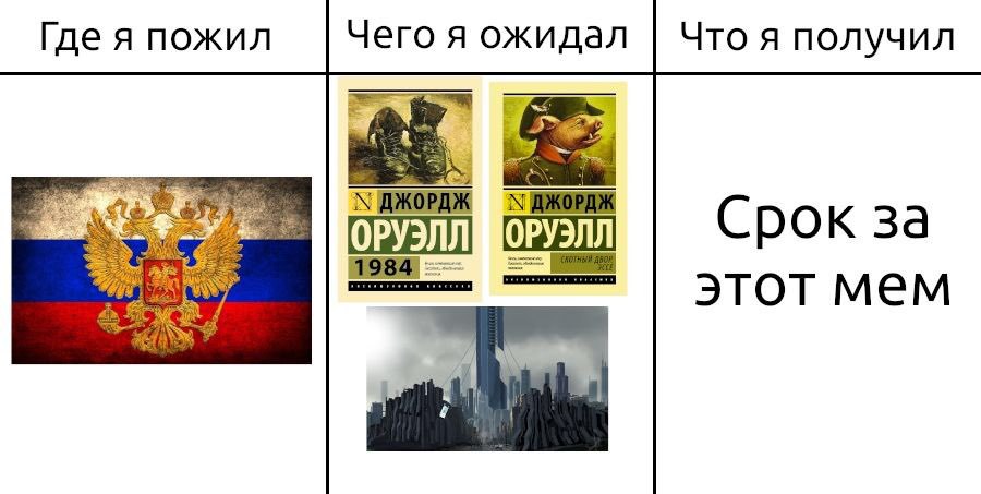 Гдея пожил Чего я ожидал Что я получил Срок за этот мем