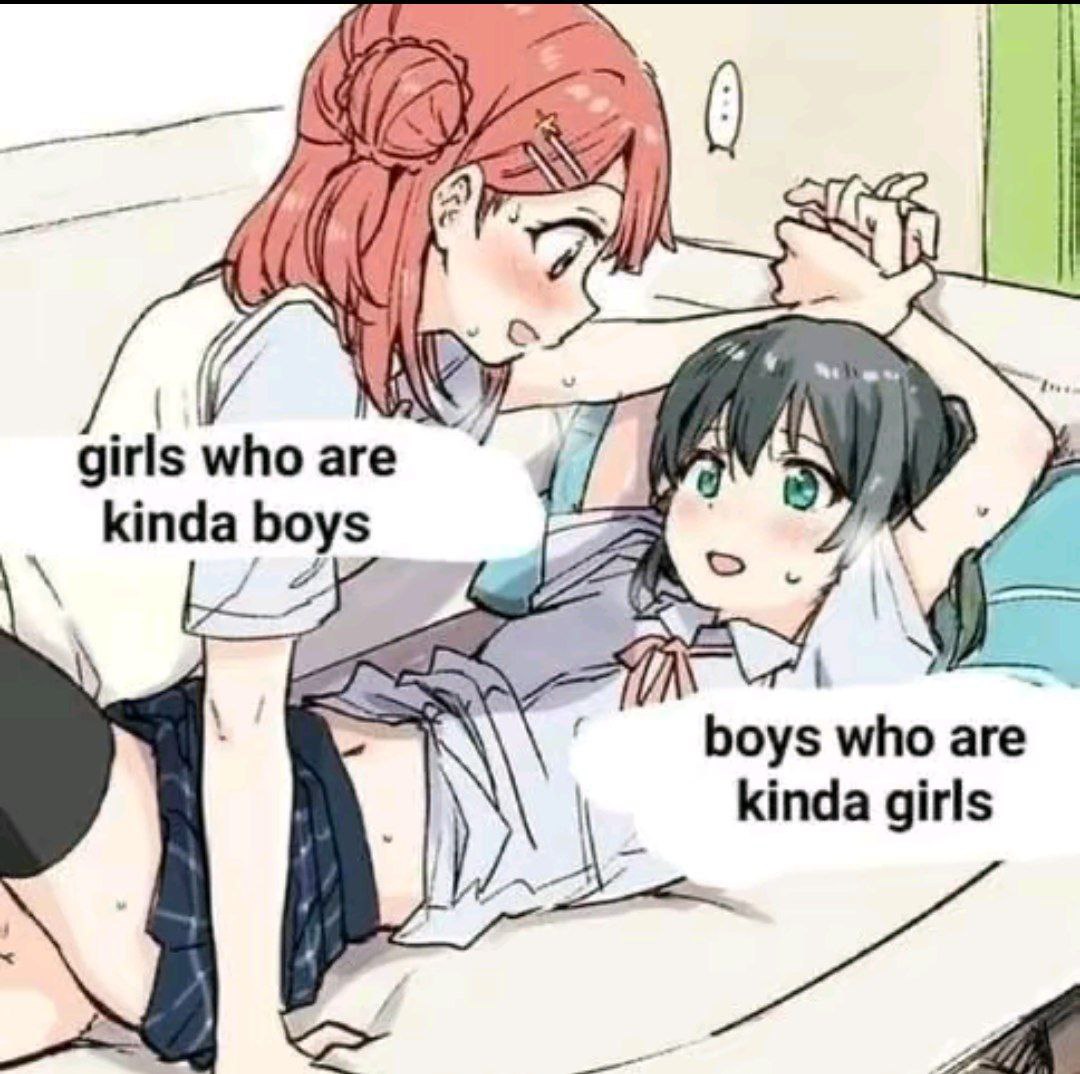 4 (И Я girls who are 3 kinda boys a и IN boys who are kinda girls