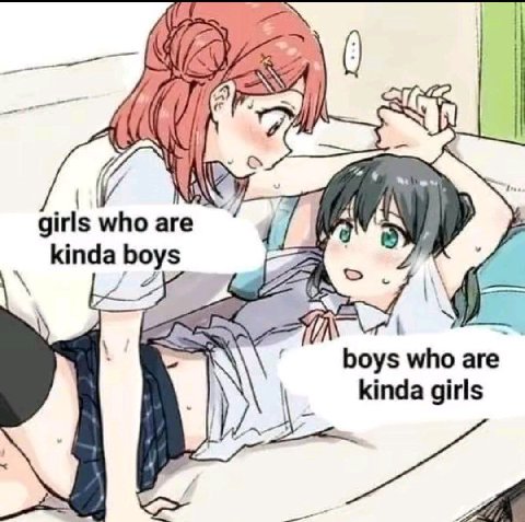 4 (И Я girls who are 3 kinda boys a и IN boys who are kinda girls