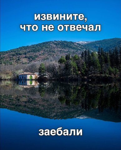 извините, что не отвечал заебали