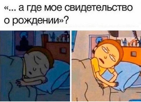 а где мое свидетельство о рождении»?