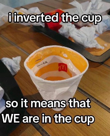 the so it means that WE are in the cup