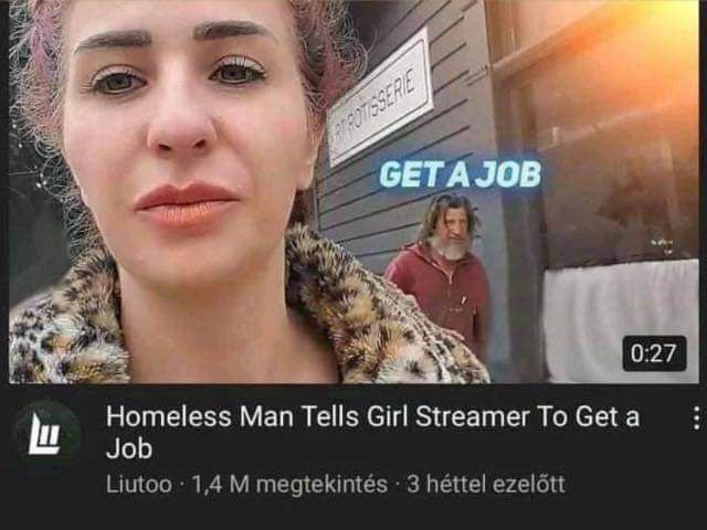 СЕТА 0.27 Homeless Man Tells Girl Streamer То Get a Job