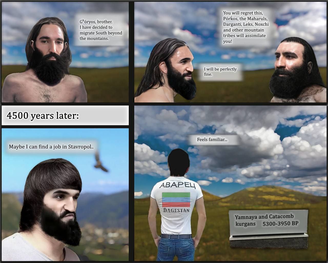 You will regret this, the Maharuls; brother Darganti, Leks, Noxchi are mountain South ‘tribes will assimilate the Iwill be perfectly, 4500 years later: Feels familiar... Maybe 1 can find а job.in Stav