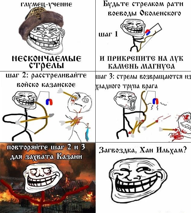 глумец-учение Будьте стрелком рати воеводы Фколенского шаг 1 НЕСКОНЧАЕМЫЕ И ПРИКРЕПИТЕ НА стрелы КАМЕНЬ МАГНУСА шаг 2: 3: стрелы возвращаются войско KAZANCKOE ‘група врага (9) 58 и 2 и 3 Загвоздка, Ха
