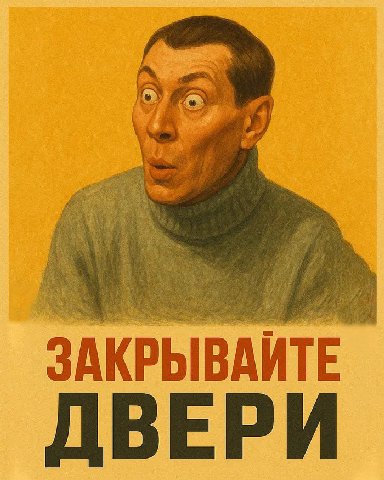 У a 7 ЗАКРЫВАЙТЕ ДВЕРИ