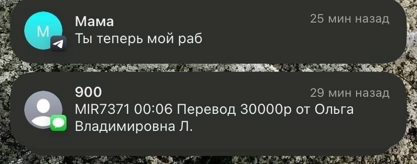 Мама 25 мин назад Ты теперь мой раб 900 29 мин назад MIR7371 00:06 Перевод от Ольга Владимировна 3
