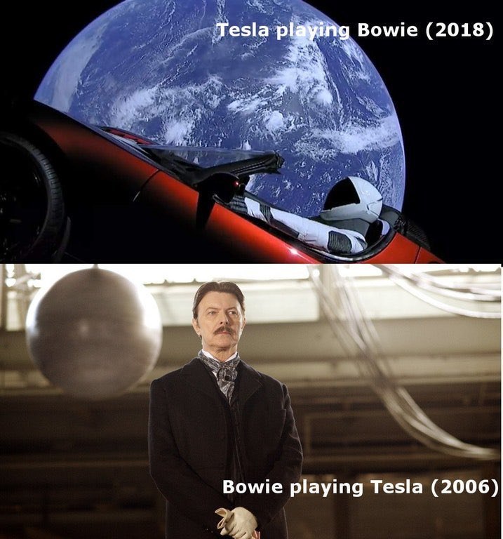 Tesla Вомие (2018) 3 Bowie playing Tesla (2006)