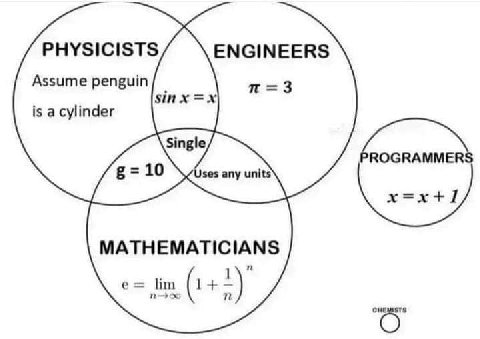 all the problems are because physicists assume penguins are cylinders