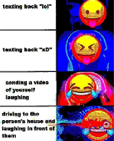 texting back texting back i а video of yourself driving the person's laughing In front of then