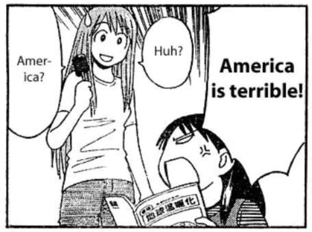 America is terrible!