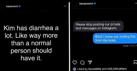 Please stop posting our private Kim has diarrhea a teat messages on Instagram lot. Like way more from the toilet. Bitch know you texting this than a normal person should have 545,519 others