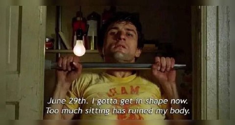June gotta get shape now. Too much sitting has ruined my body.