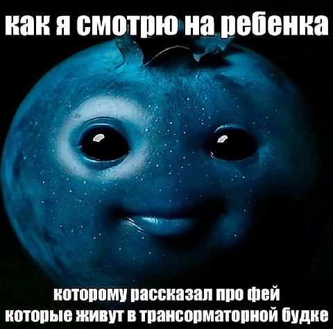 как я смотрю на ребенка которому рассказал про фей которые живут в трансорматорной будке