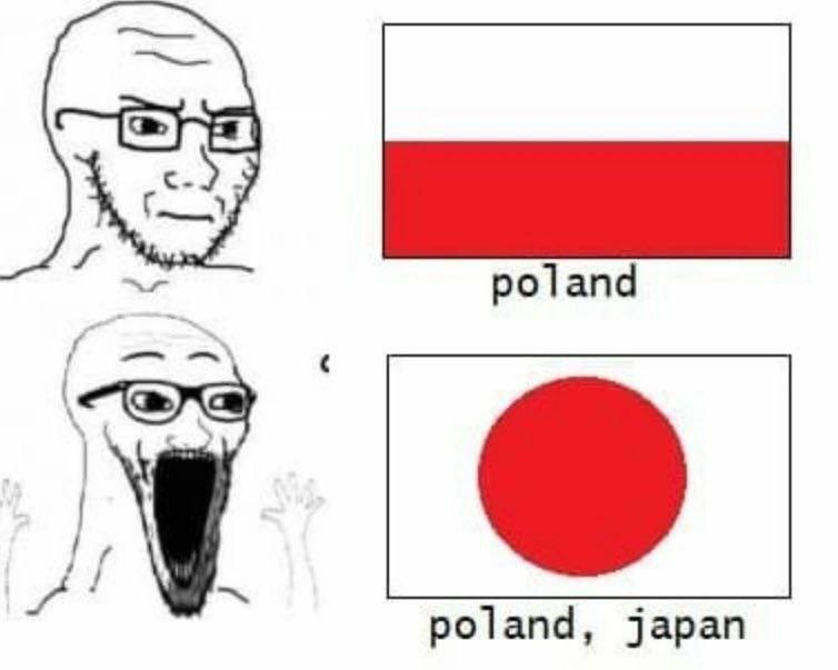 poland poland, japan