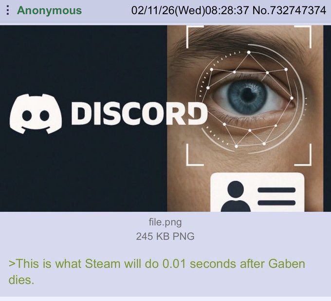 Anonymous 02/11/26(Wed)08:28:37 No.732747374 file.ong 245 PNG >This is what Steam will 0.01 seconds after Gaben dies.