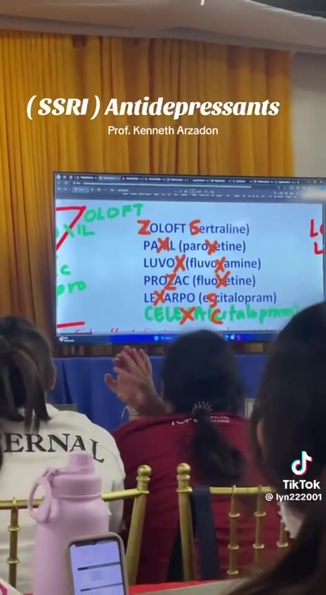 ZOLOFT Gertraline) К PAJAL (рагдуё те) ы LUVOX (fluvafeminey № (2)! LEXARPO (expitalopram) | TikTok t talon) ] Prof. Kenneth Arzadon РАЖЕ (рагдуёнпе) | LUVOY{(fluvoyfamine) LeMARPO (esp italopram)