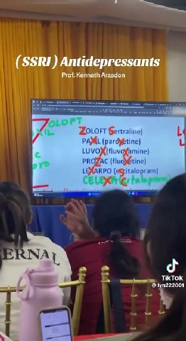 ZOLOFT Gertraline) К PAJAL (рагдуё те) ы LUVOX (fluvafeminey № (2)! LEXARPO (expitalopram) | TikTok t talon) ] Prof. Kenneth Arzadon РАЖЕ (рагдуёнпе) | LUVOY{(fluvoyfamine) LeMARPO (esp italopram)
