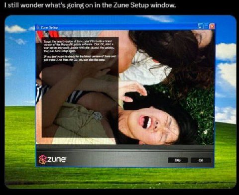 still wonder what's going on in the Zune Setup window. get version of Sune, your reeds a newer of tre Meroseft software. start the accept the hen нар agen. you dant wart check fer the latest of Ane an