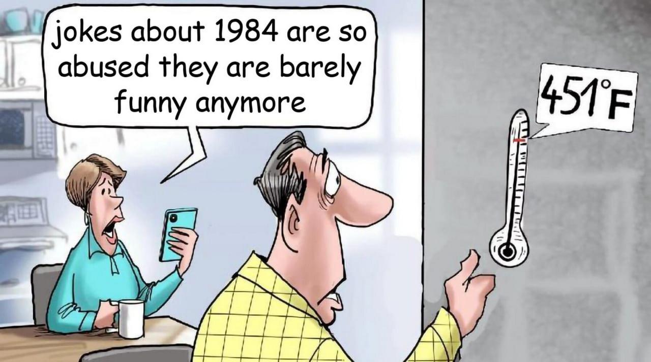 jokes about 1984 are so abused they are barely funny anymore (4 5