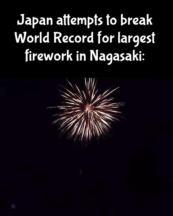 Japan attempts to break World Record for largest firework in Nagasaki: United States of America