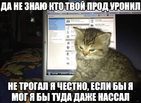 ДА HE ЗНАЮ КТО ТВОИ ПРОД УРОНИЛ НЕ ТРОГАЛ Я ЧЕСТНО, ЕСЛИБЫЯ МОГЯ БЫ ТУДА ДАЖЕ НАССАЛ
