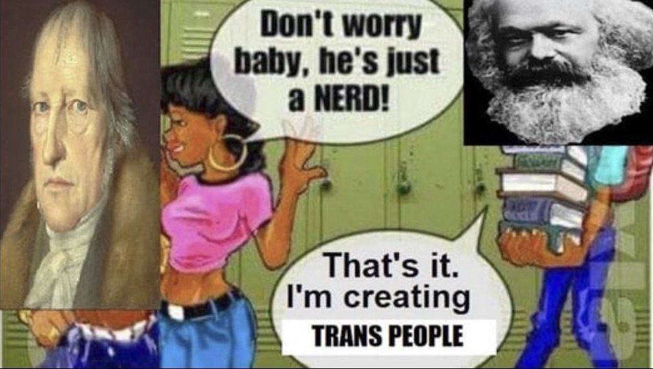 Don't worry baby, he's just а NERD! В creating TRANS PEOPLE