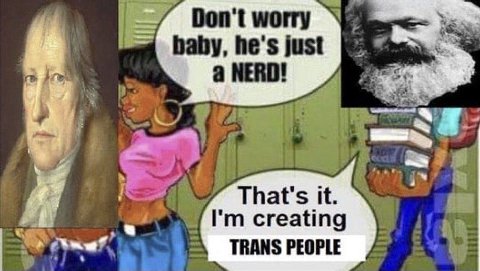 Don't worry baby, he's just а NERD! В creating TRANS PEOPLE
