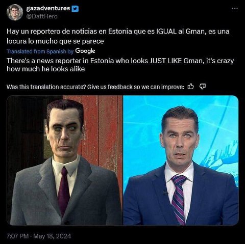 gazadventures Hay геро его noticias Estonia que IGUAL Gman, una locura mucho que parece Google There’ anews reporter in Estonia who looks JUST LIKE Gman, it’s crazy how much he alike у пасс с