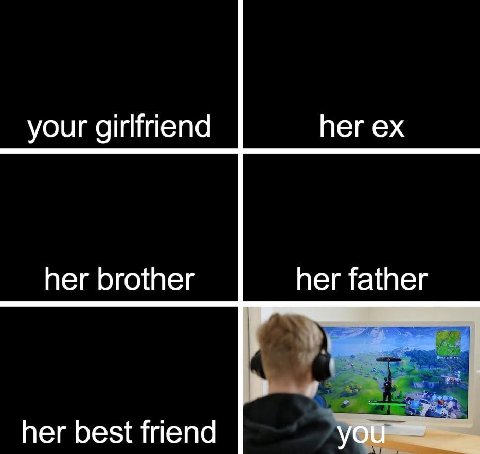 your girlfriend her her brother her father her best friend