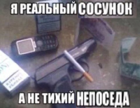 Я РЕАЛЬНЫЙ СОСУНОК к А НЕ ТИХИЙ НЕПОСЕДА