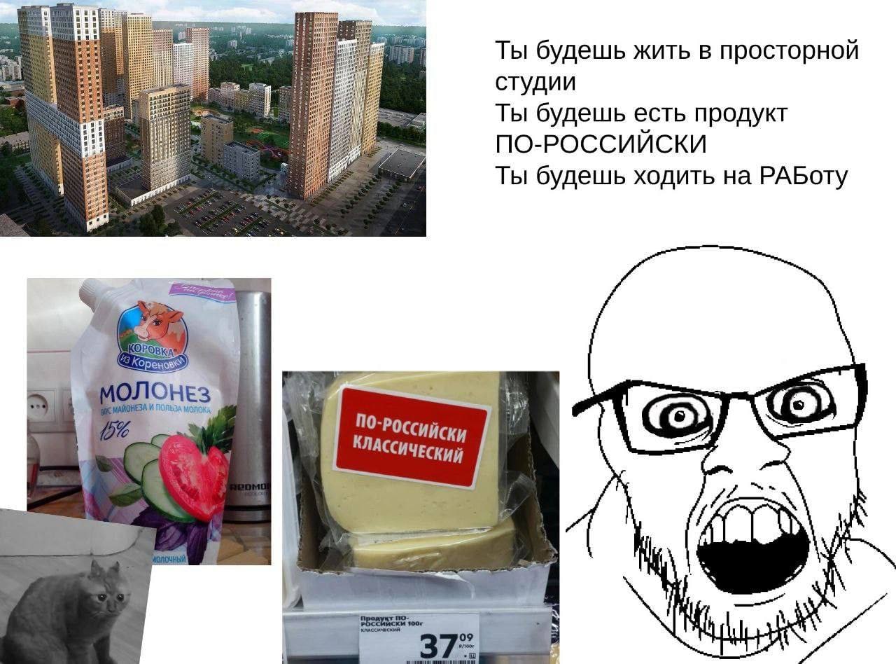 Ты будешь жить в просторной студии Ты будешь есть продукт ПО-РОССИЙСКИ Ты будешь ходить на РАБоту КЛАССИЧЕСКИЙ