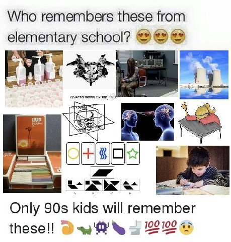 Who remembers these from elem ntary school? 4 Only kids will remember these!!