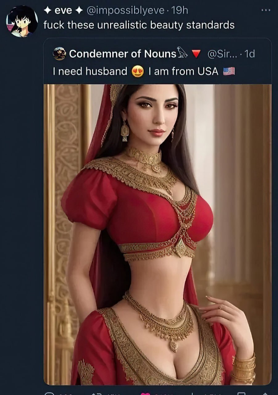 eve fuck these unrealistic beauty standards Condemner of husband Гат from USA у