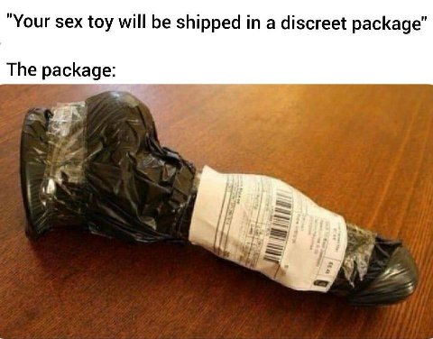“Your sex toy will be shipped a discreet package” The #4