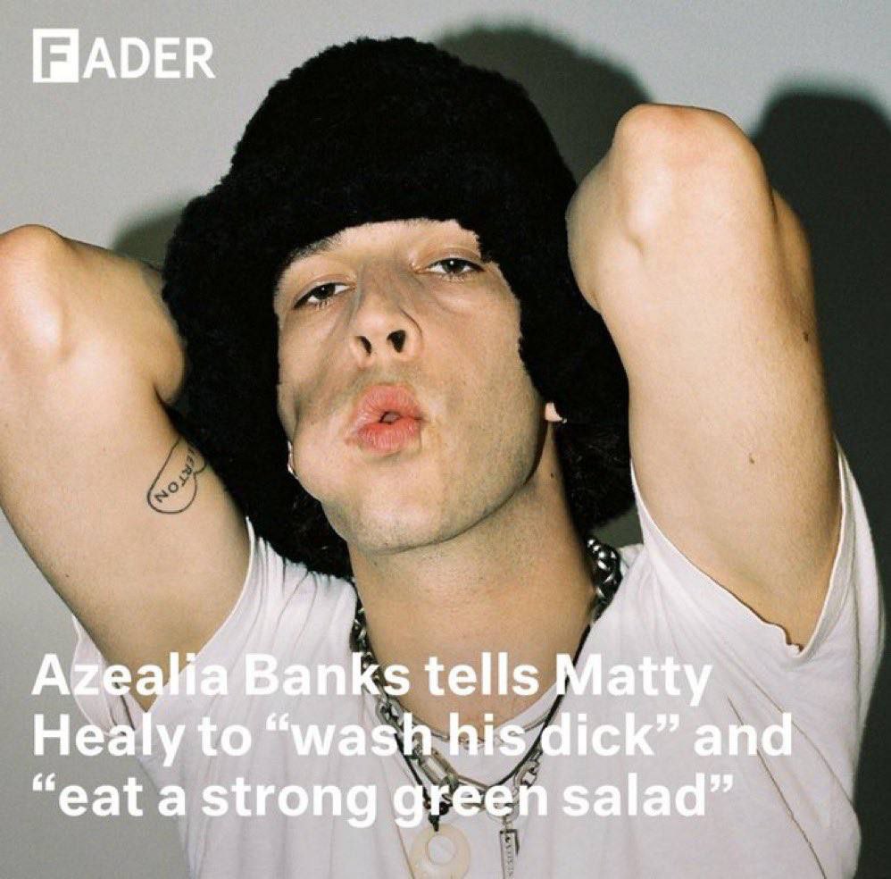 inks tells Healy to “wash his dick” and “eat a strong green salad”