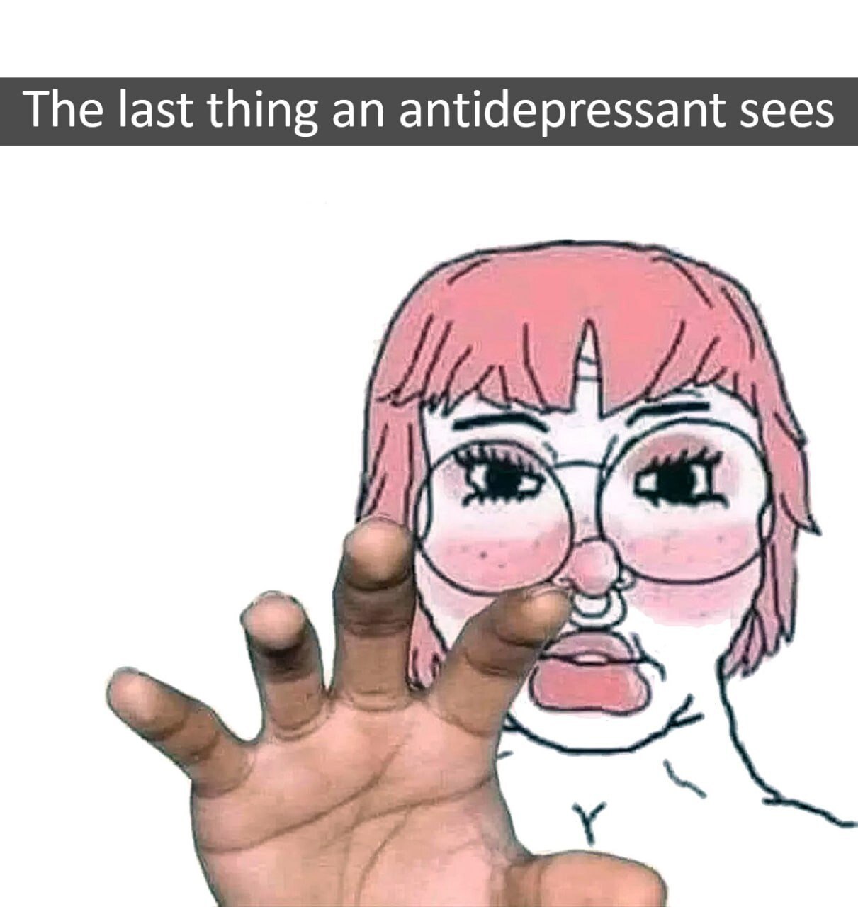 The last thing an antidepressant sees A if Rey as