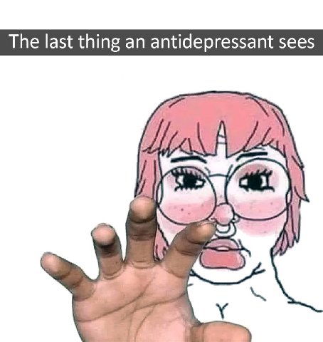 The last thing an antidepressant sees A if Rey as