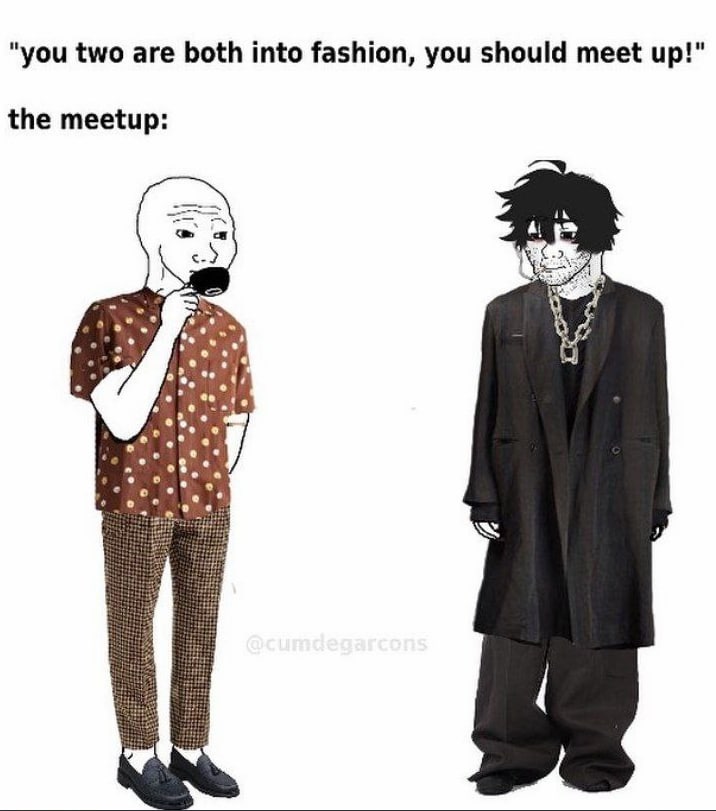"уси two are both into fashion, you should meet up!" the meetup: