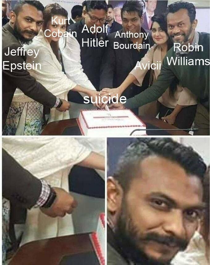 A a “Cobh Anthony Hitler Bourdain. Robin Jefffey Williams Epstei Avici suicide