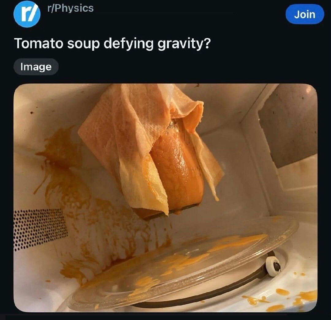 Join Tomato soup defying gravity? Image 4