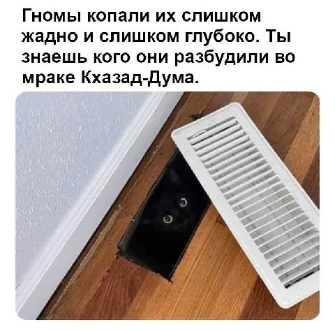 Гномы копали слишком жадно и слишком глубоко. Ты знаешь кого они разбудили во мраке Кхазад-Дума. 7