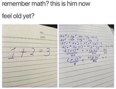 remember math? this is him now feel old yet?