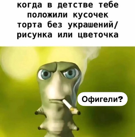 когда в детстве тебе положили кусочек торта без украшений/ рисунка или цветочка