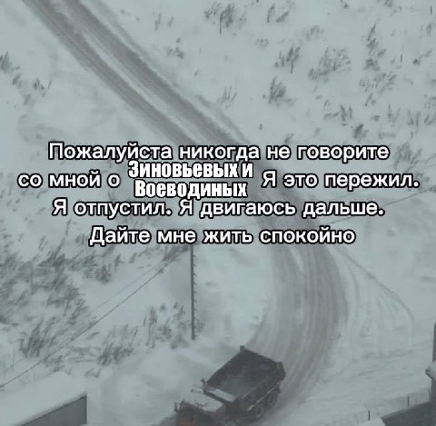 Пожалуйста никогда не говорите мной о и Воеводиных Я это пережил. Я отпустил. Я двигаюсь дальше. Дайте мне жить спокойно
